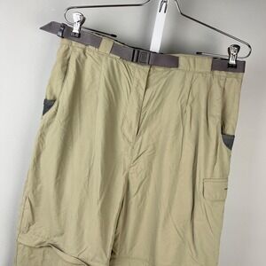 Exofficio Convertible Cargo Hiking Pants Womens M Tan Outdoors Adventure Nylon